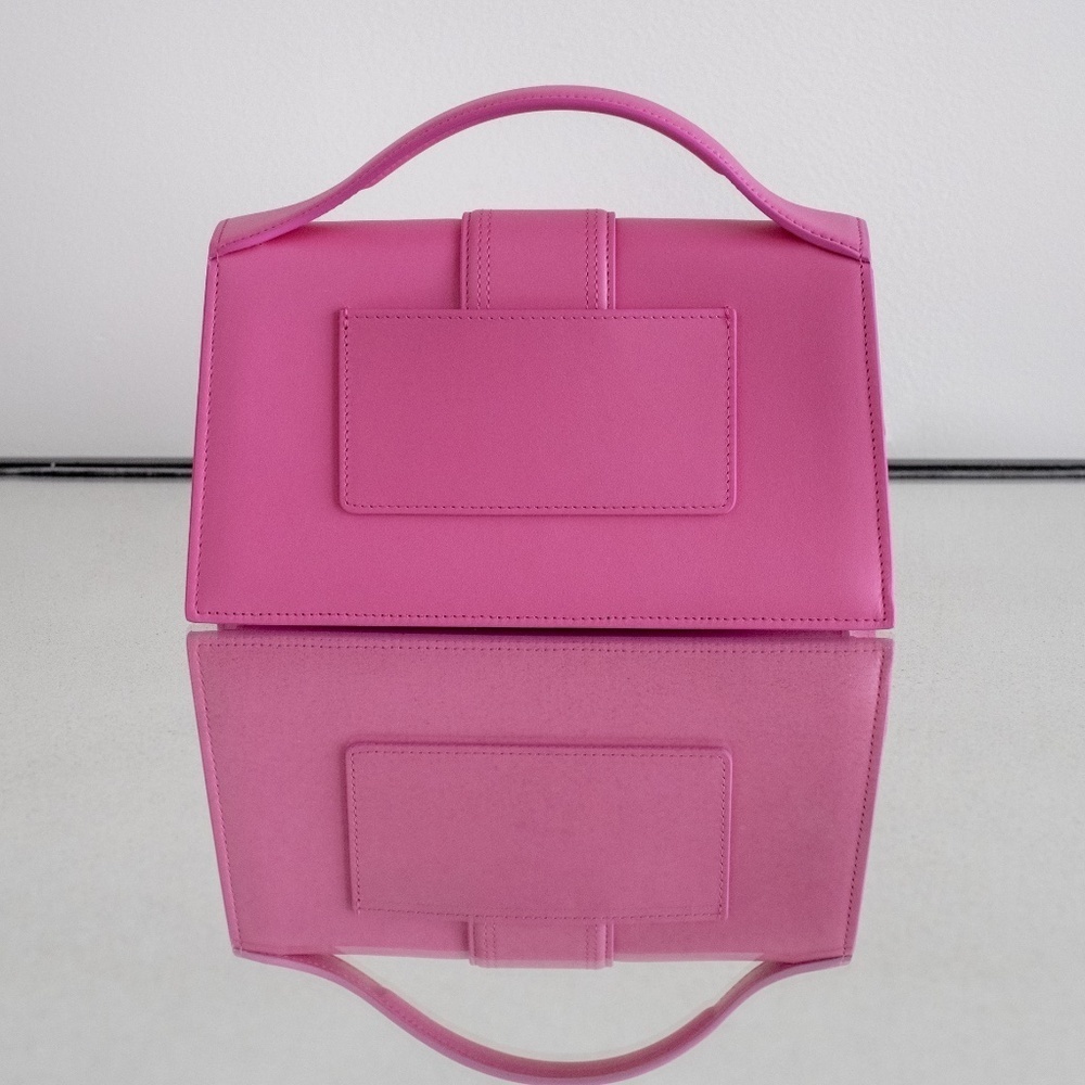 NWT Jacquemus Le Grand Bambino Pink Authentic Pink Leather Crossbody Bag $1190 - Picture 6 of 16